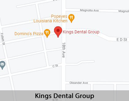 Map image for Denture Care in Lemoore, CA